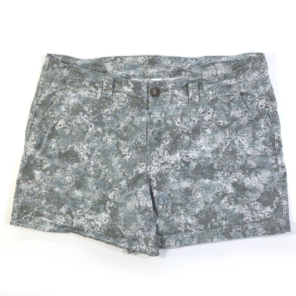 Gray Splatter Twill Shorts by Maurices